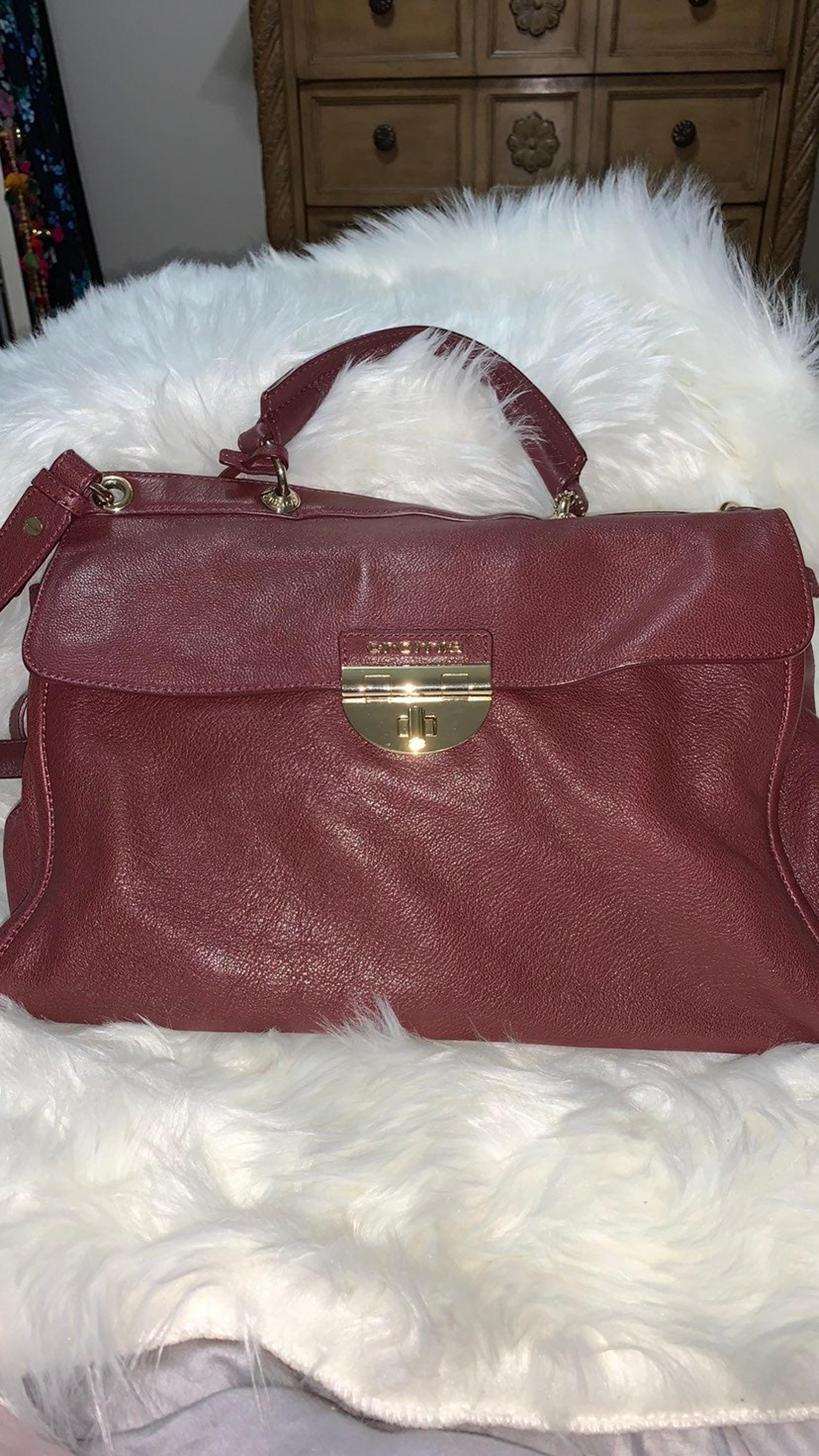 Cromia Burgundy  Italian Leather Handbag