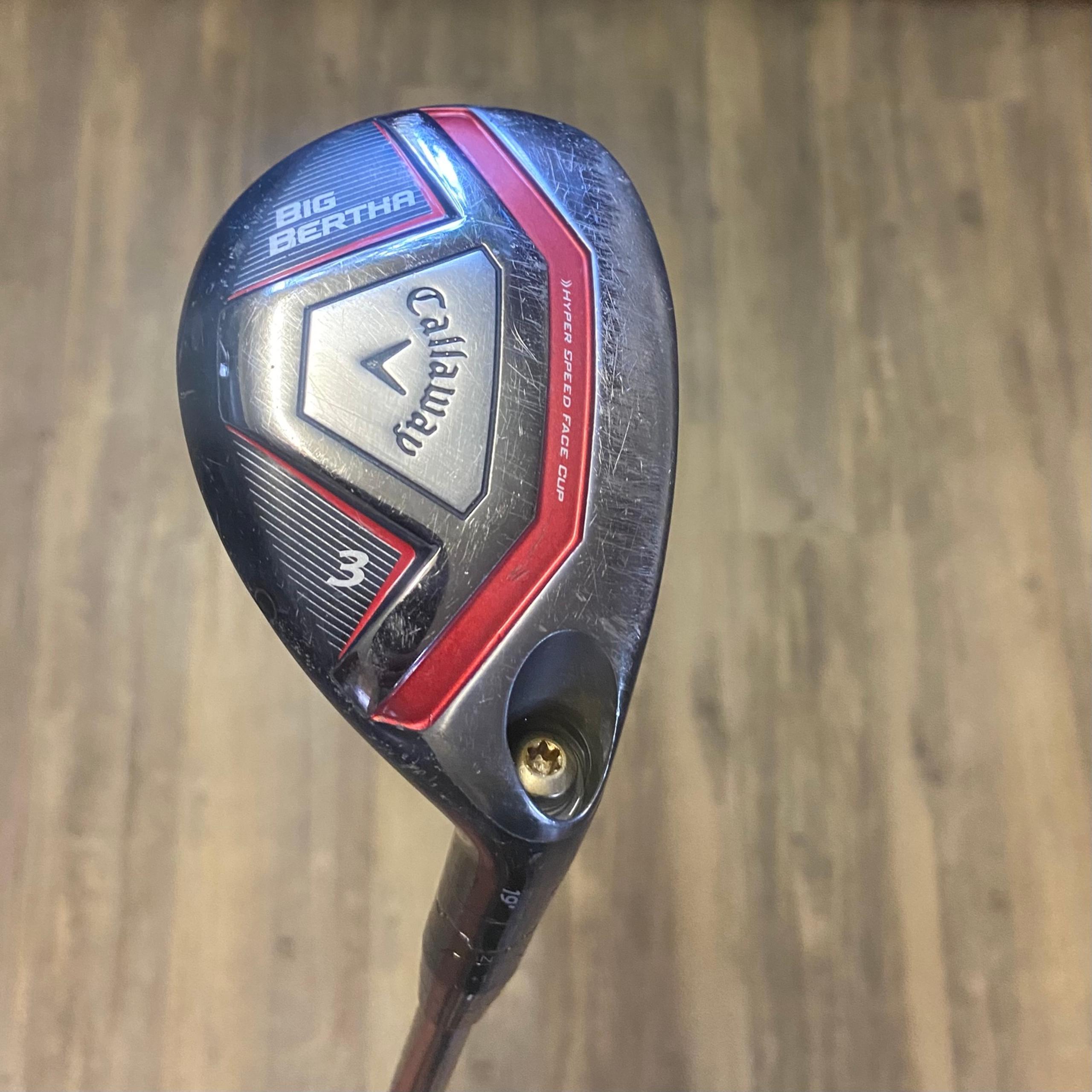 Callaway Big Bertha 3 Hybrid 19 Degree UST Mamiya Recoil Graphite Shaft R-Flex