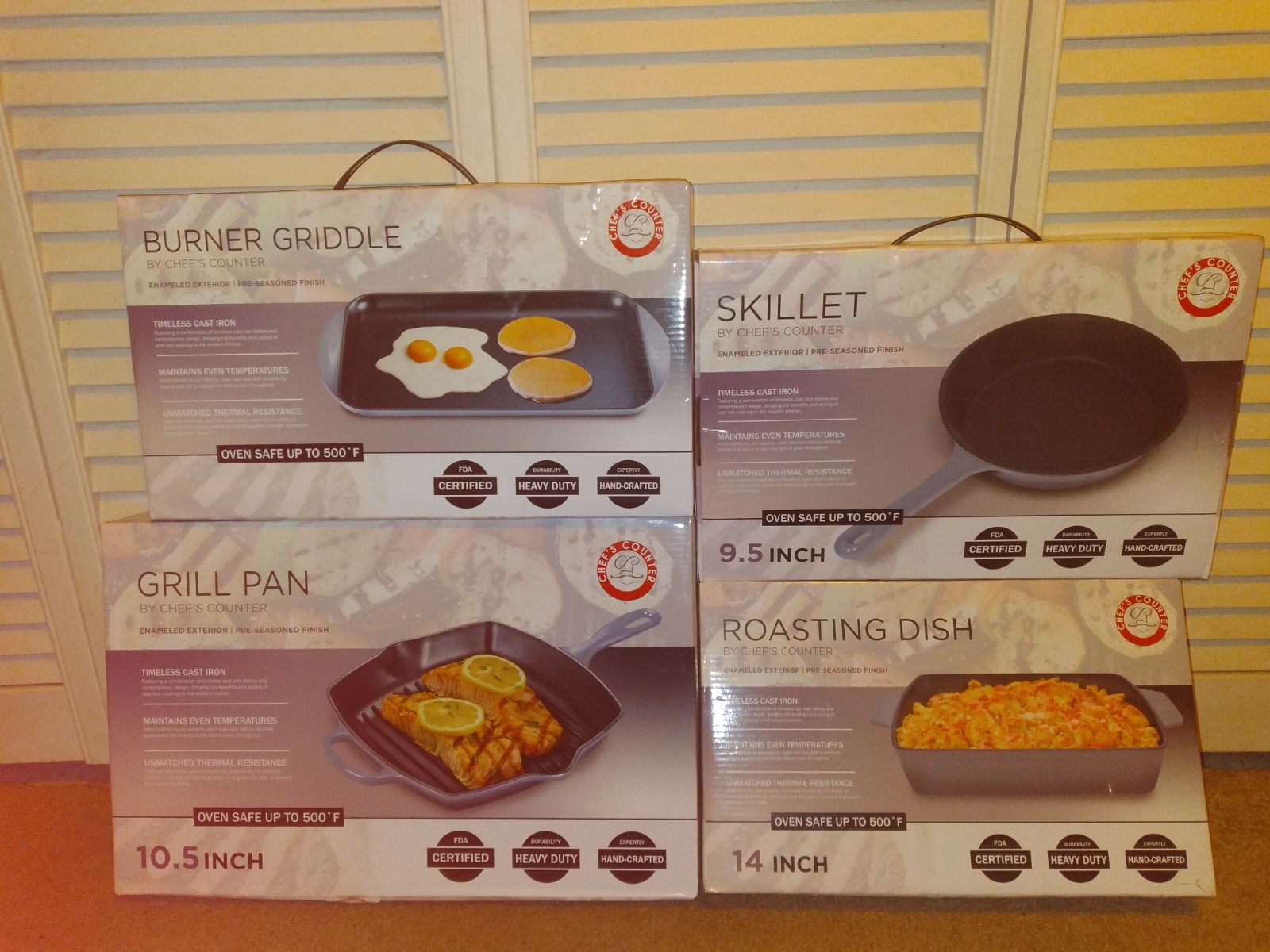 CHEF COUNTER CAST IRON PRE-SEASONED