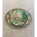 VTG 1990's Signed Siskiyou Alaska Belt Buckle w/ Eagle Mountains & Trees