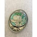 VTG 1990's Signed Siskiyou Alaska Belt Buckle w/ Eagle Mountains & Trees