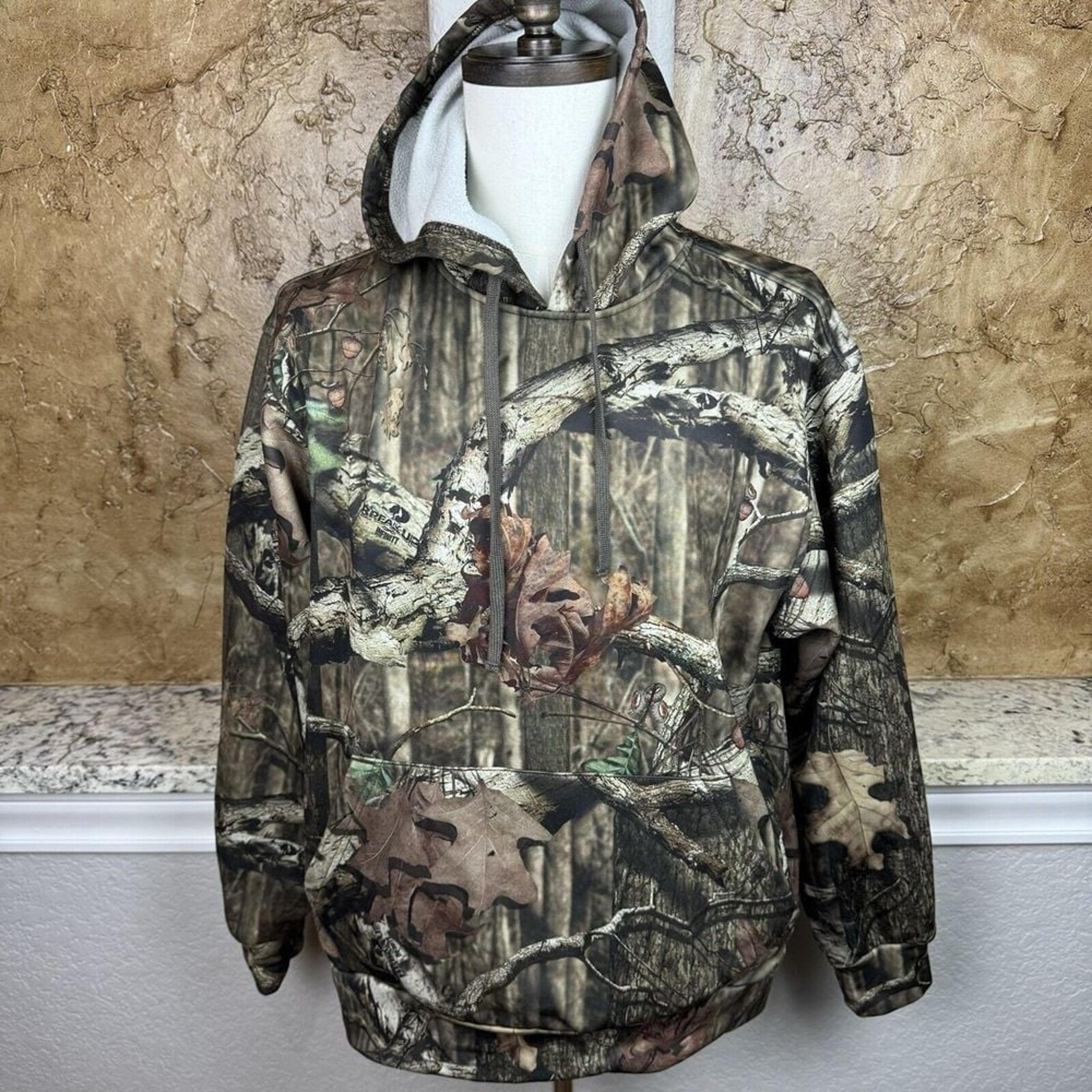 Mossy Oak Break Up Infinity Hoodie Mens M Camo Performance Pullover Game Winner