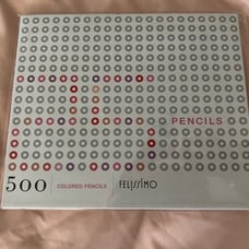 Felissimo “500 Pencils” RED Colored Pencils (25 pieces) Brand NEW