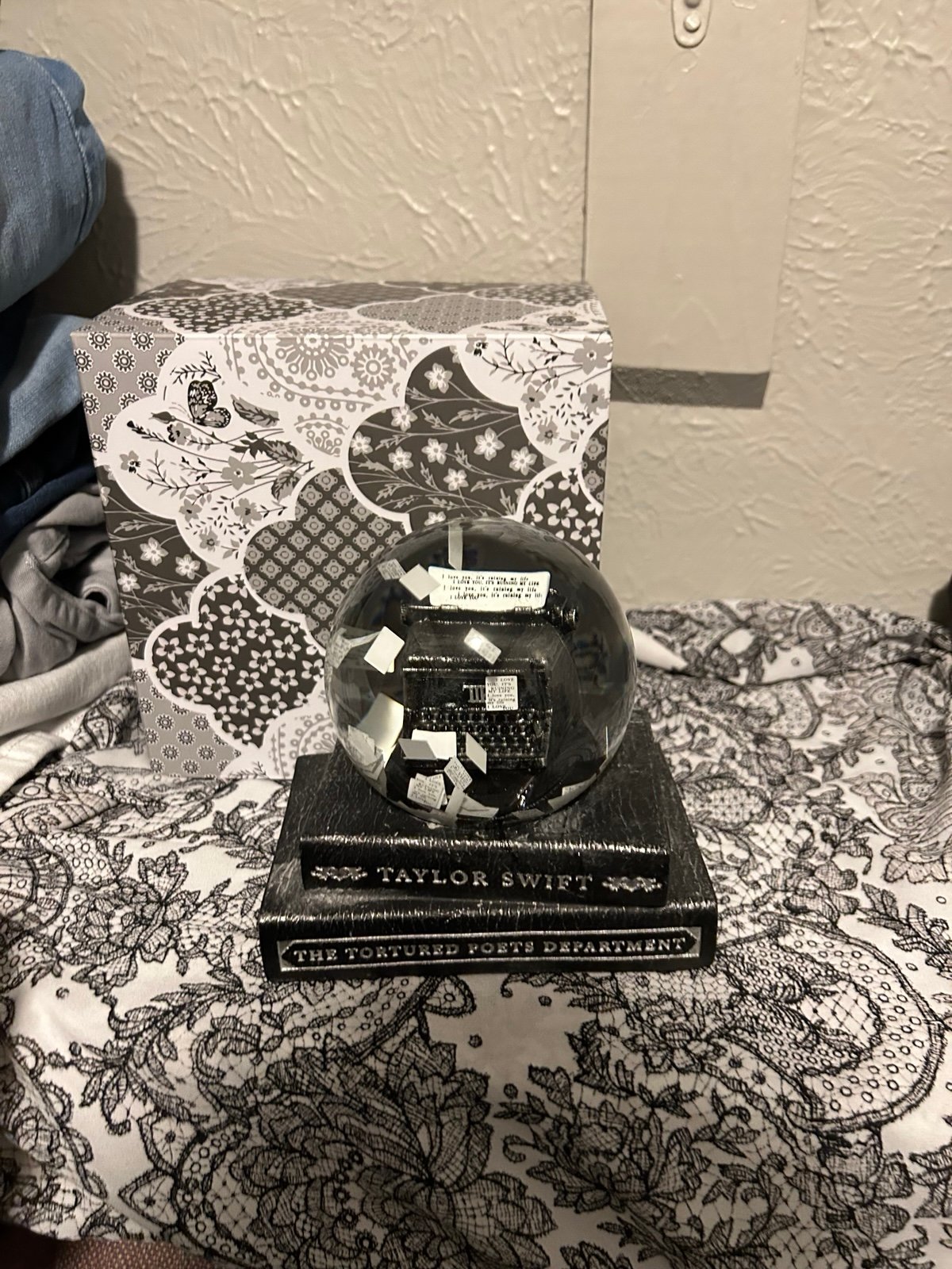 Taylor Swift Tortured Poets Department Snowglobe