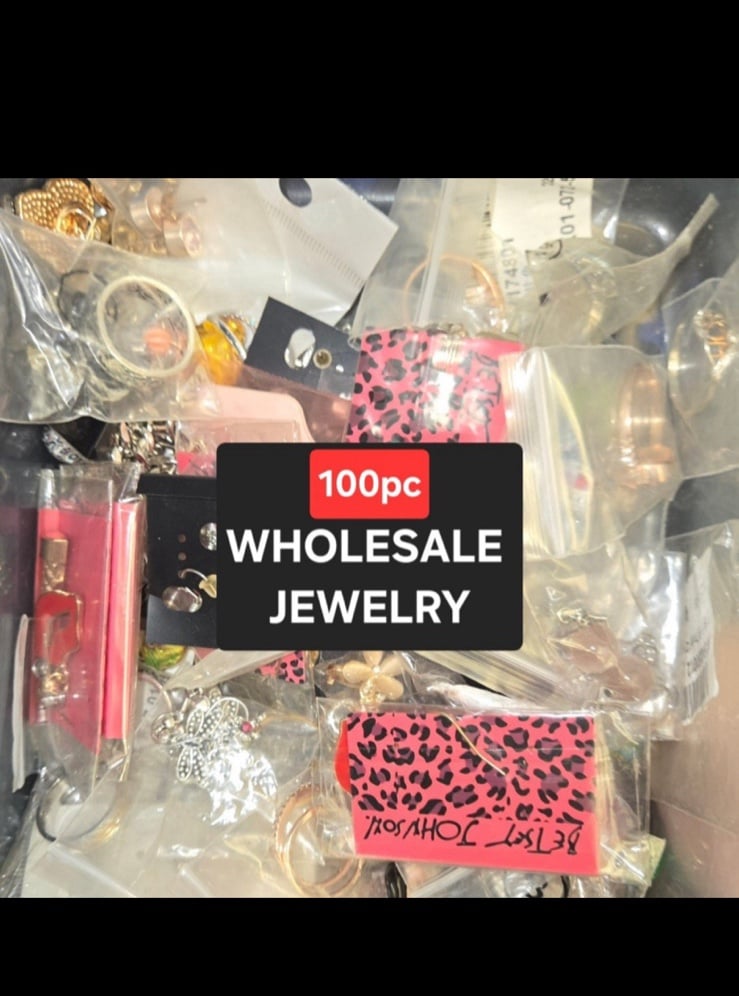 100pc Wholesale Bulk Resale Lot Jewelry Bracelet Necklace Ring