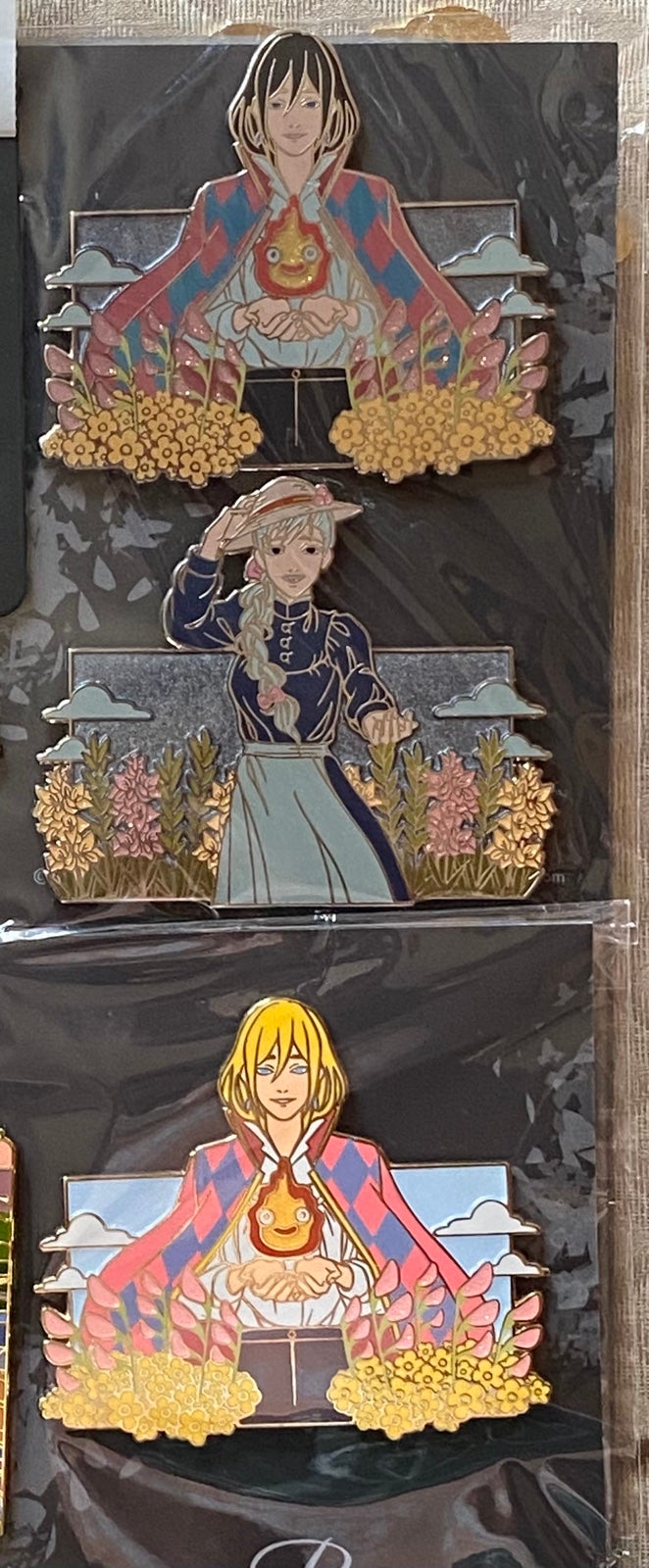 Howls moving castle fantasy pin bundle