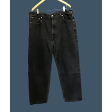 LEVI'S 550 RELAX FIT, STRAIGHT LEG WAIST 42 BLACK COTTON