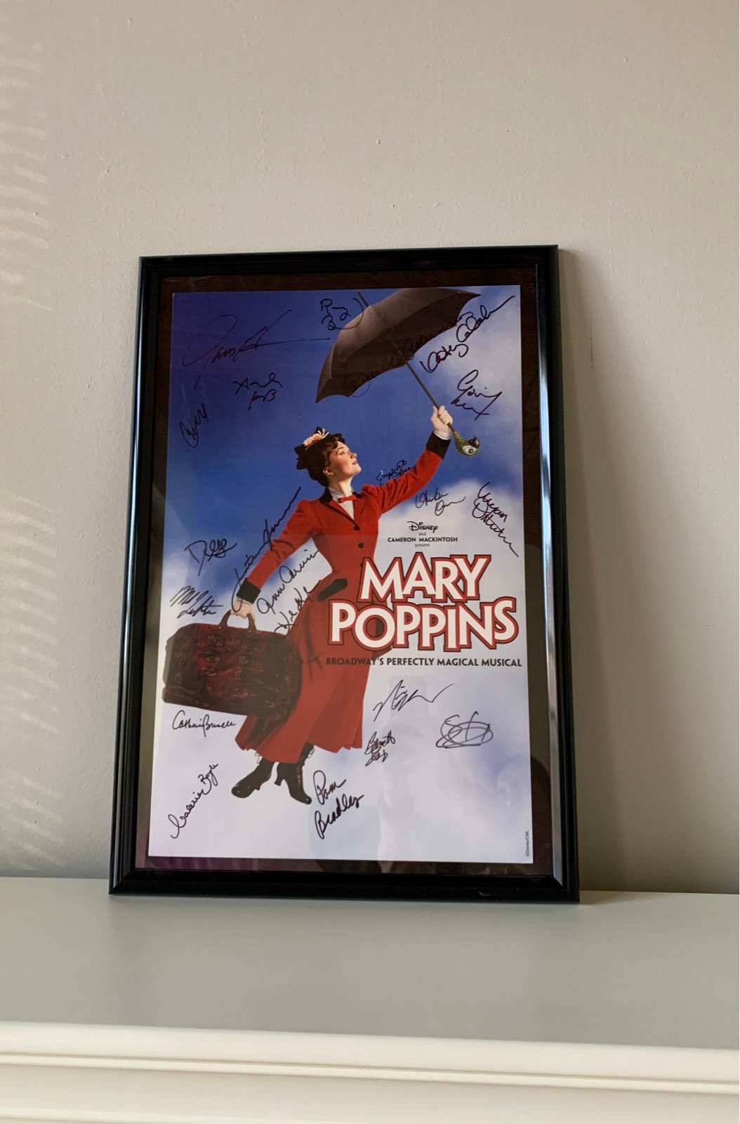 Mary Poppins Broadway Signed Poster