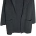 J Crew 100% Merino Wool Sweater Blazer Womens XS Open Front Dark Gray Preppy