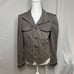 White House Black Market Safari Rose Studded Cargo Jacket Womens Designer NWOT