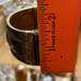 Antique Chunky Bangle Bracelet Brass and Wood in Black