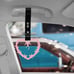 NEW 2PCS BARBED WIRE PINK JDM TSURIKAWA RING Black Handle Strap Drift Charm