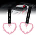 NEW 2PCS BARBED WIRE PINK JDM TSURIKAWA RING Black Handle Strap Drift Charm