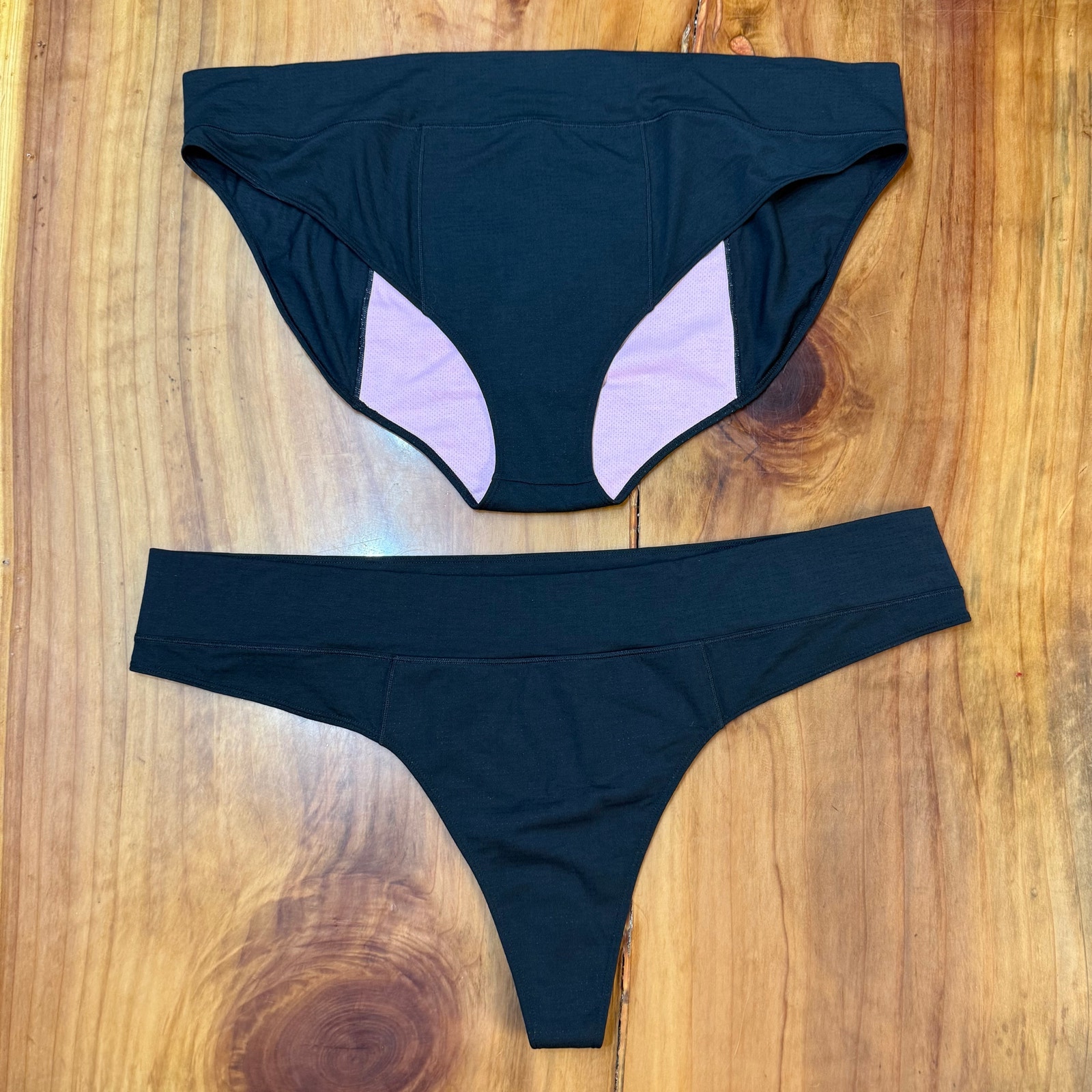 NEW Aisle Underwear Panties 3X Organic Cotton Lot Of 2 Period Brief Thong D4-21
