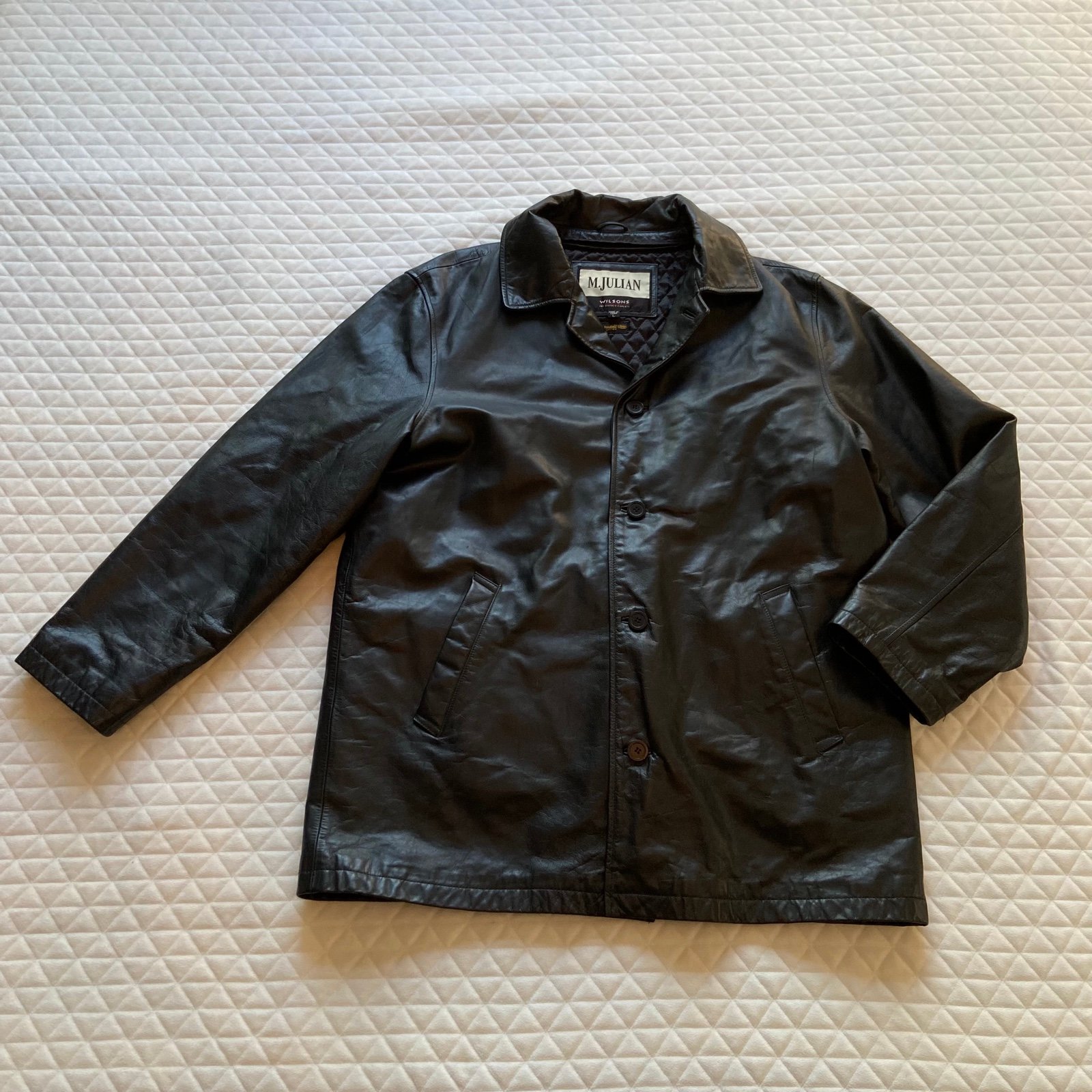 BALMAIN 90s レザーブルゾン 90s Vintage BALMAIN REAL leather jacket激安