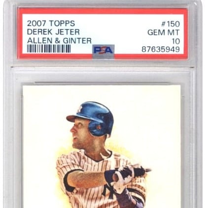 2007 Topps - Derek Jeter - Allen & Ginter #150 - PSA 10
