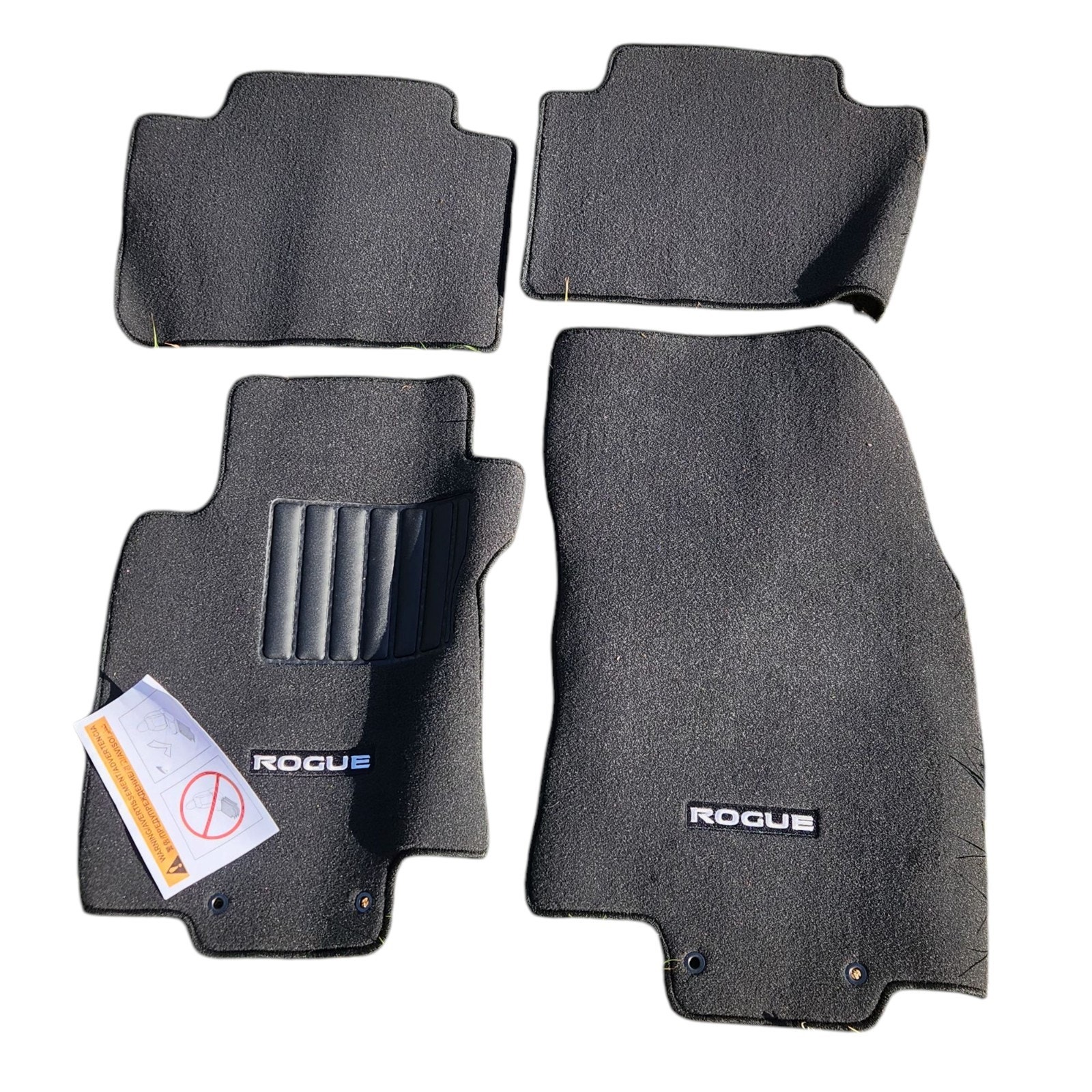 NISSAN ROGUE FLOOR MATS BLACK 2014-2020 OEM P/N 999E2-G2000