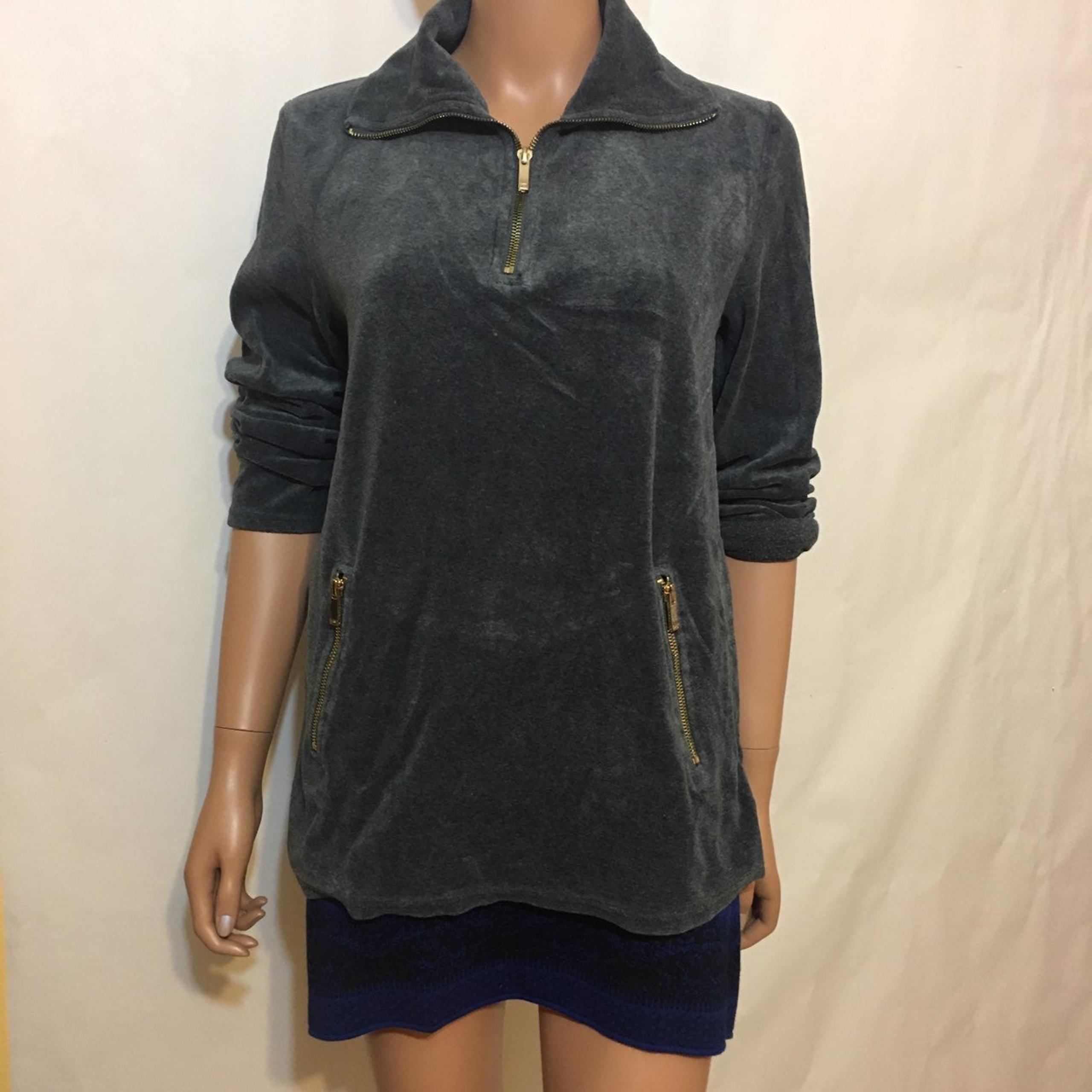 Jones new york Soft Gray Top with Goldzi
