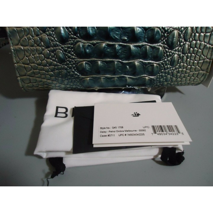 Soldout NWT Brahmin Daisy Wrislet PETROL OMBRE Melbourne Q45 1708 00592