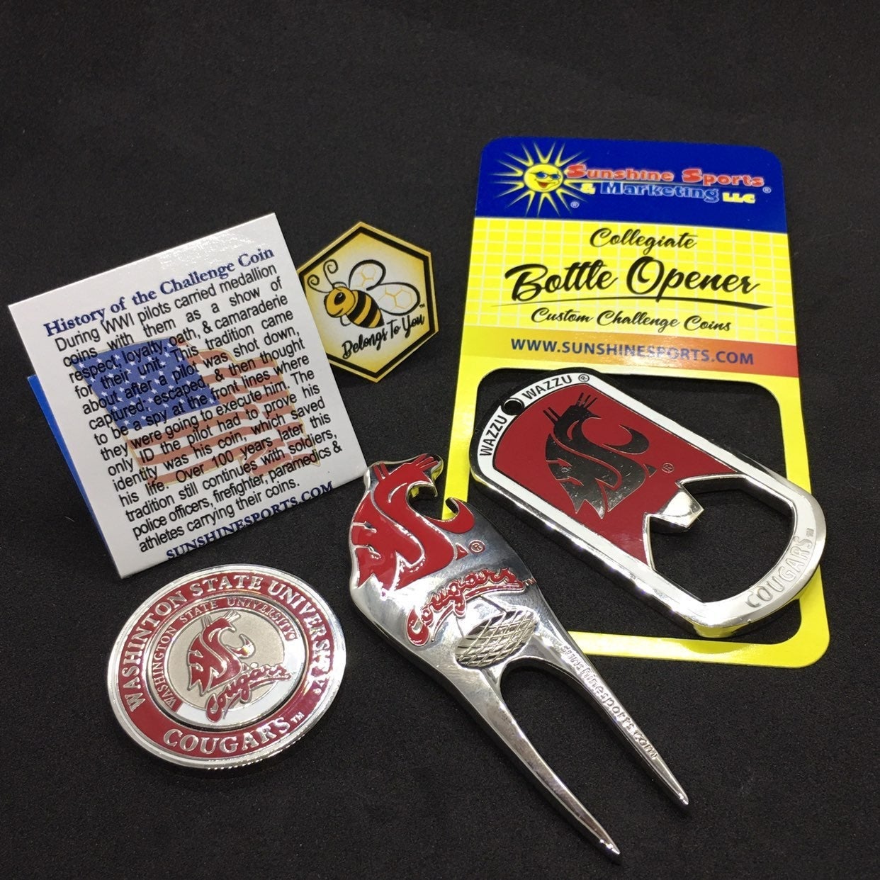 WSU Golf Game Divot Tool Kit