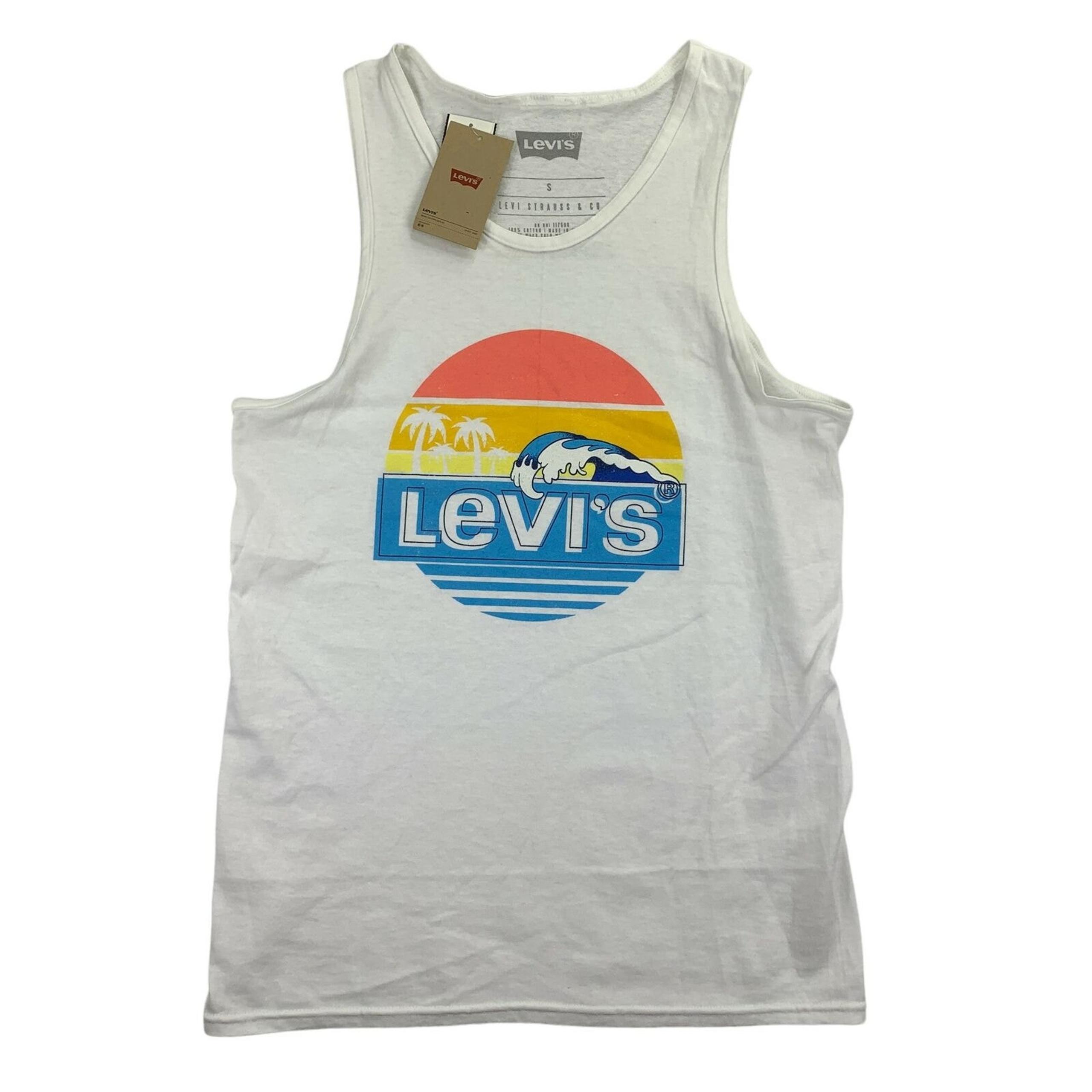 Levi's Mens Bocay Ocean Slim Fit Tank Top T-Shirt White S