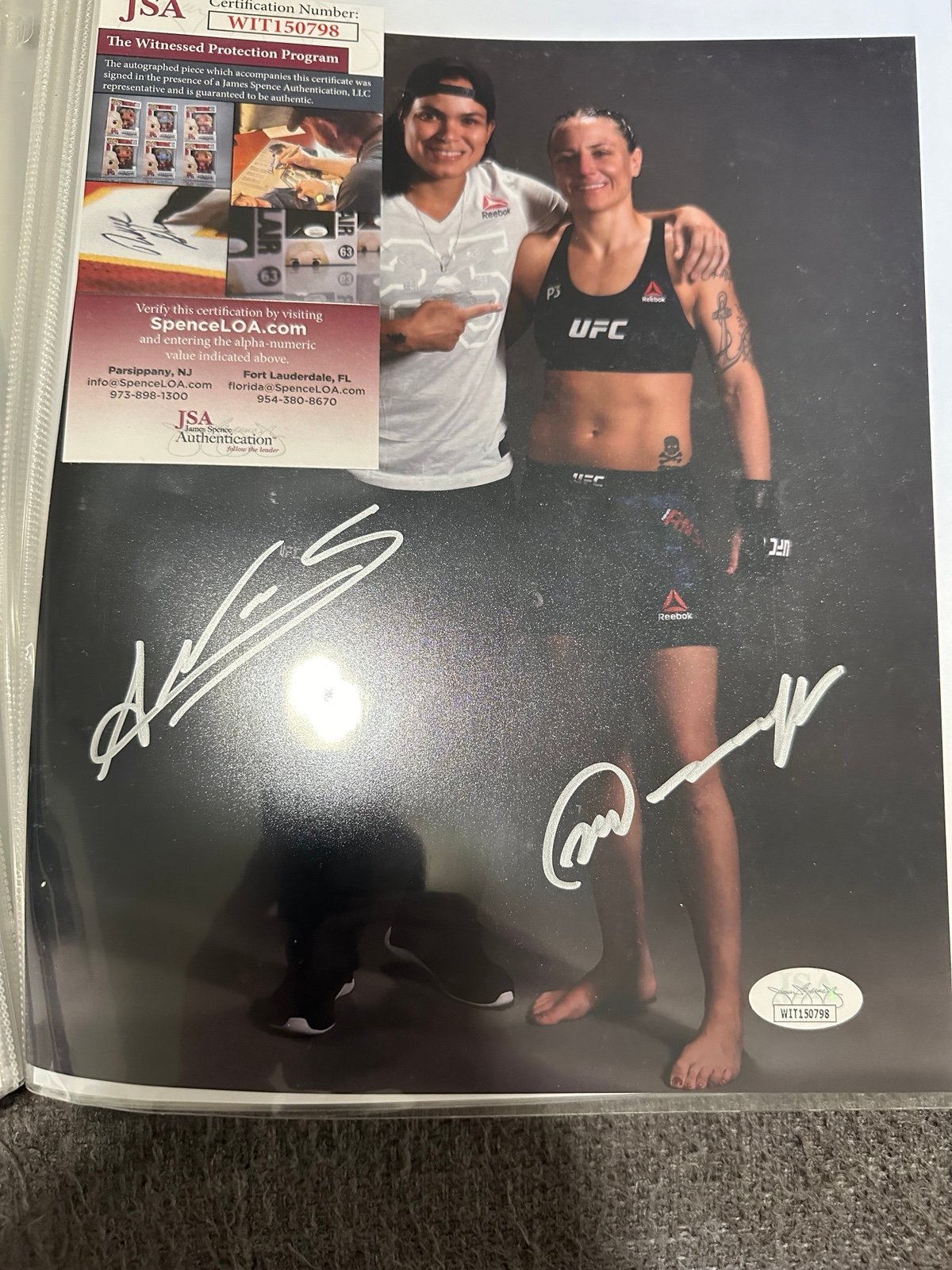 Amanda nunes signed 8x10