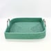 Tight Woven Leaf-Shaped Luxury Rattan Tray-Medium