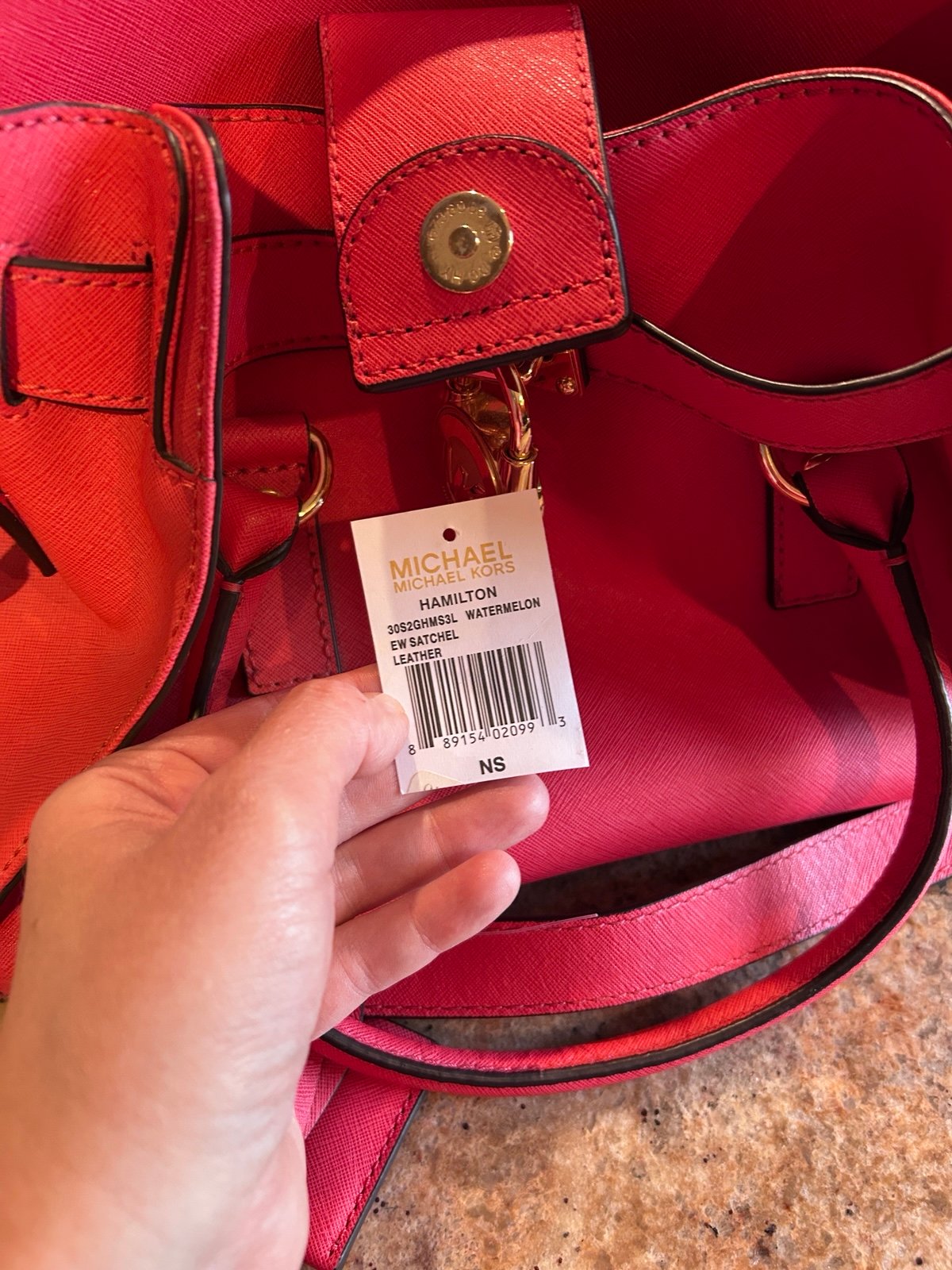 michael kors watermelon bag