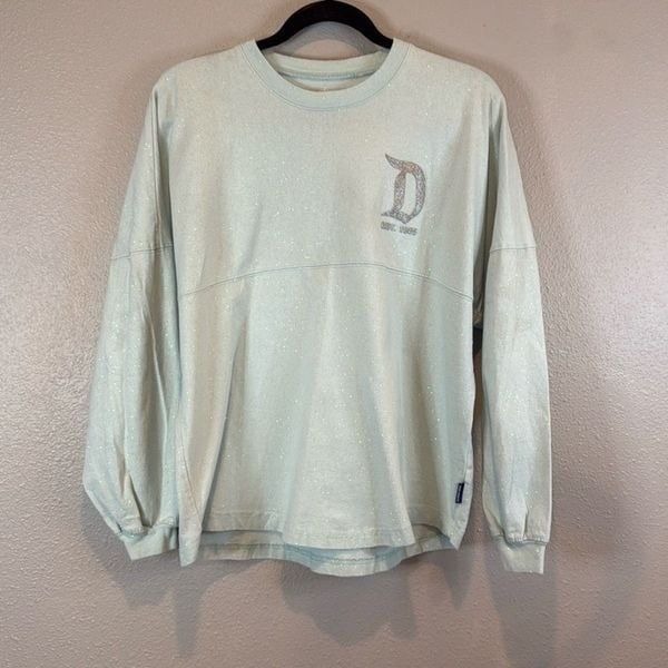 Disney Spirit Jersey Sparkley Disneyland Long Sleeve Top Small