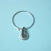 Iridescent Abalone Teardrop Pendant Necklace in Silver Set Choker Necklace