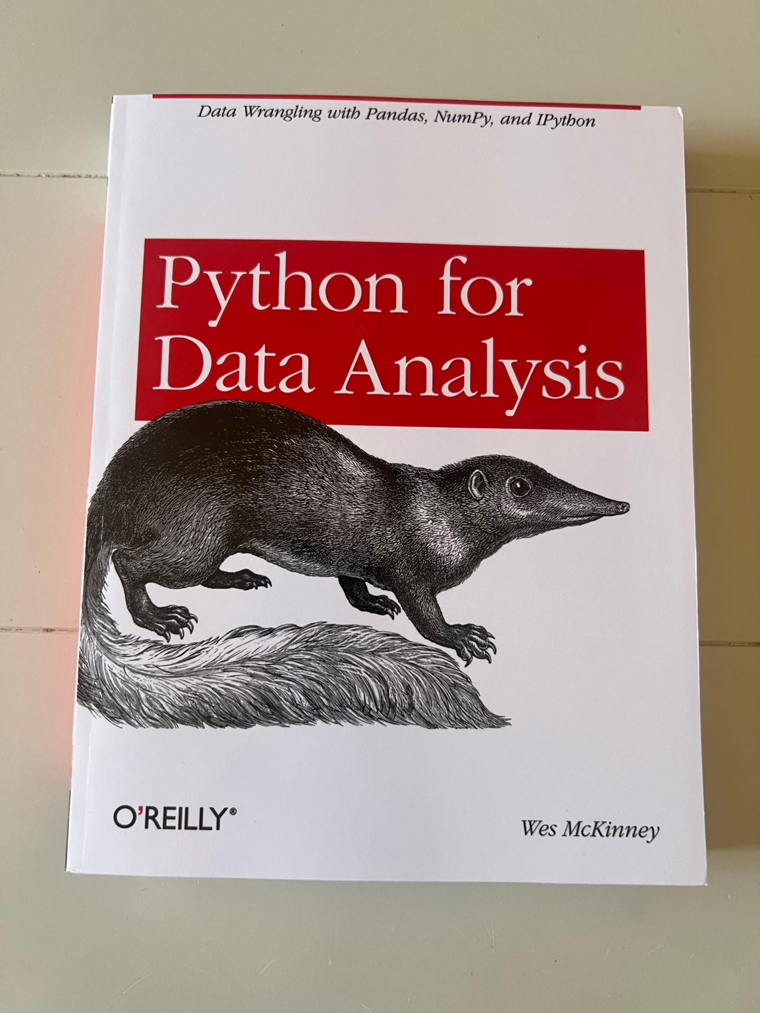 Python for Data Analysis, O'Reilly, softcover