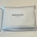 YSL Beaute Cosmetics Pouch Converted to Crossbody, White with Black Chain