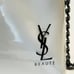 YSL Beaute Cosmetics Pouch Converted to Crossbody, White with Black Chain
