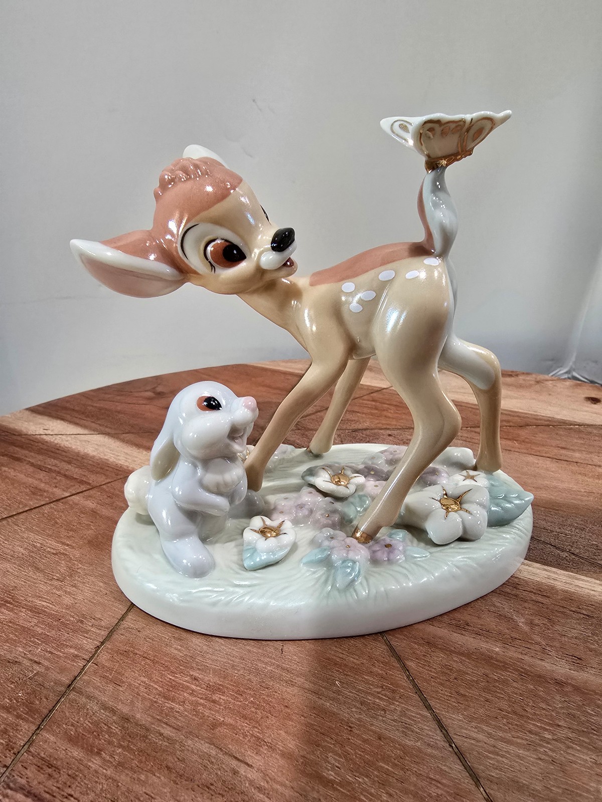 Lenox Disney A Surprise for Bambi Thumper & Butterfly Sculpture