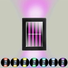 Outdoor Solar 4 LED Deck Lights Path Garden Patio Pathway Stairs Step Fence Lamp