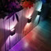 Outdoor Solar 4 LED Deck Lights Path Garden Patio Pathway Stairs Step Fence Lamp