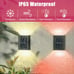 Outdoor Solar 4 LED Deck Lights Path Garden Patio Pathway Stairs Step Fence Lamp