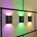 Outdoor Solar 4 LED Deck Lights Path Garden Patio Pathway Stairs Step Fence Lamp