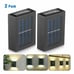 Outdoor Solar 4 LED Deck Lights Path Garden Patio Pathway Stairs Step Fence Lamp