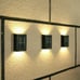 Outdoor Solar 4 LED Deck Lights Path Garden Patio Pathway Stairs Step Fence Lamp