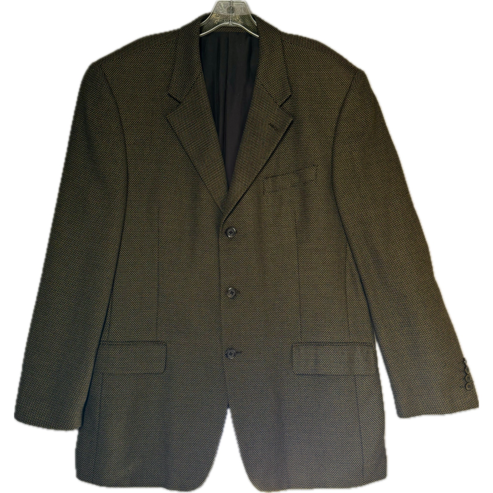 Ing Loro Piana of Italy Luxurious Classic 100% Cashmere Blazer Men Brown Black