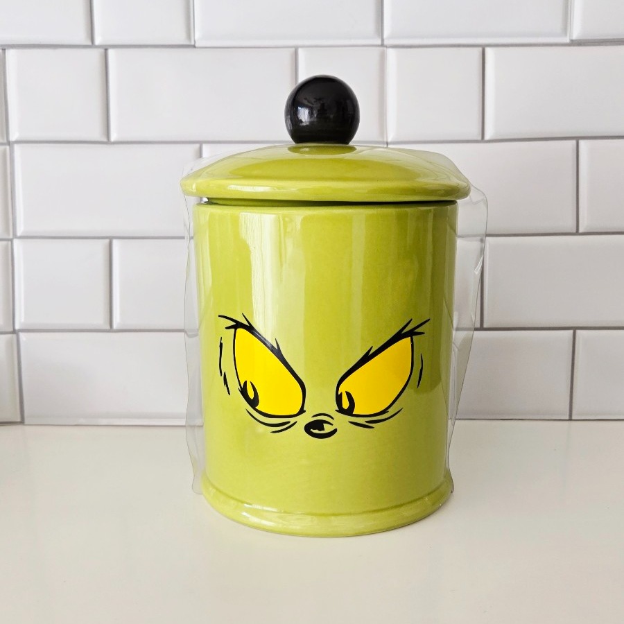 The Grinch❤️Christmas "Holiday Intolerant" Cookie Jar - NEW 2025 FREE SHIPPING