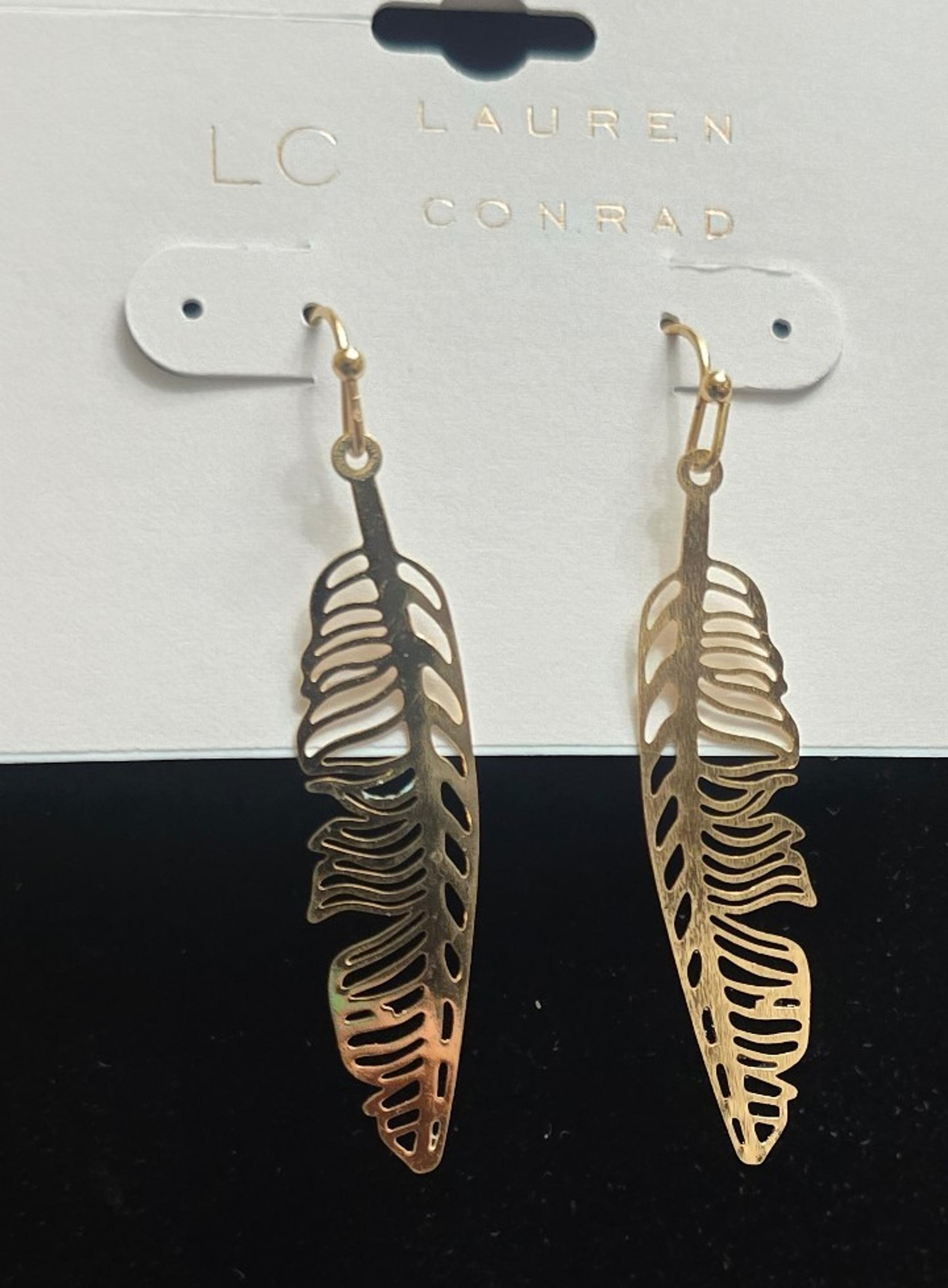 Lauren Conrad Leaf Dangling Earrings