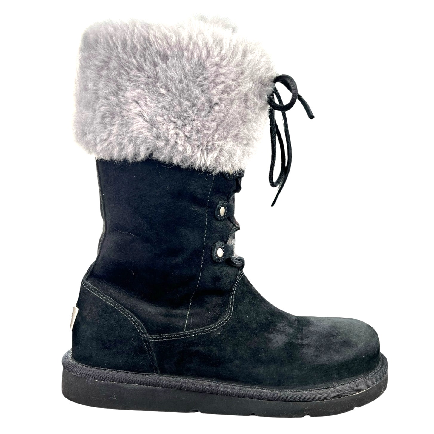 UGG Women’s Montclair Black Suede Lined Winter Boot Size US 6