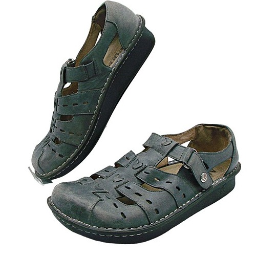 Alegria PG Lite Pesca Shoes Blue Leather Clogs Size 10 Fisherman Sandals PES-630