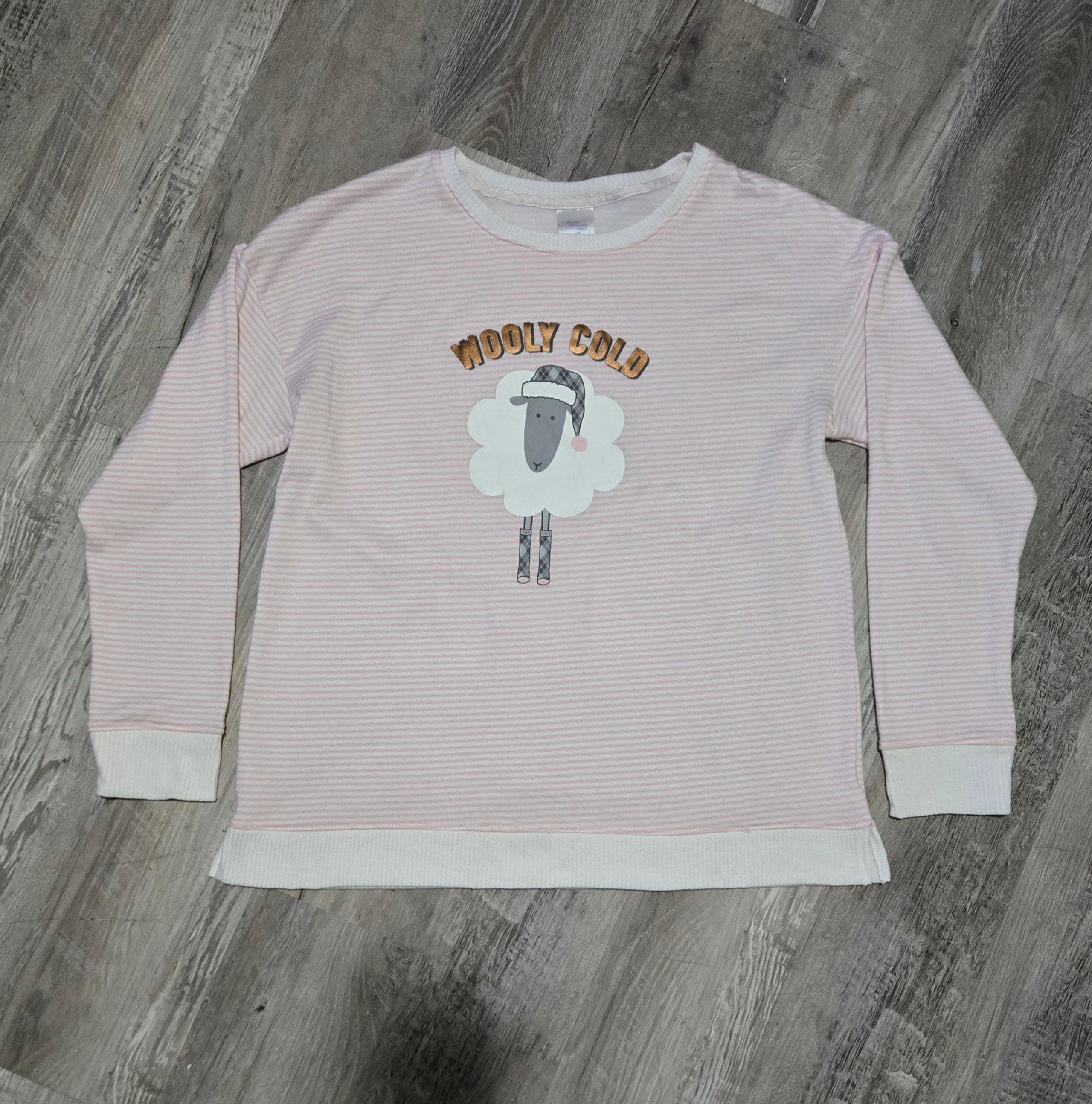 Secret Treasures Sleepwear Shirt Women's Large Pink Sheep Pajamas