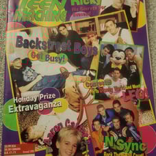 90s vintage teen machine Magazine aaron carter britney spears nsync Backstreet