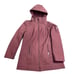 Andrew Marc Women Medium Burgundy Raincoat Jacket Softshell Removable Hood