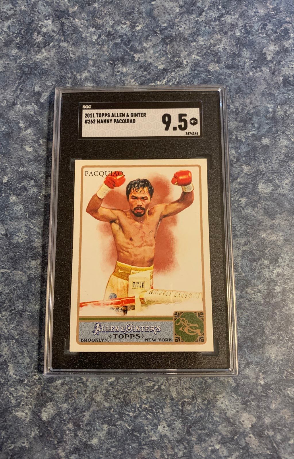 Manny pacquiao 2011 Topps ALLEN & GINTER 9.5