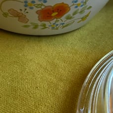 Vintage 1970's Corningware Covered Skillet Saucepan Wildflower Poppy